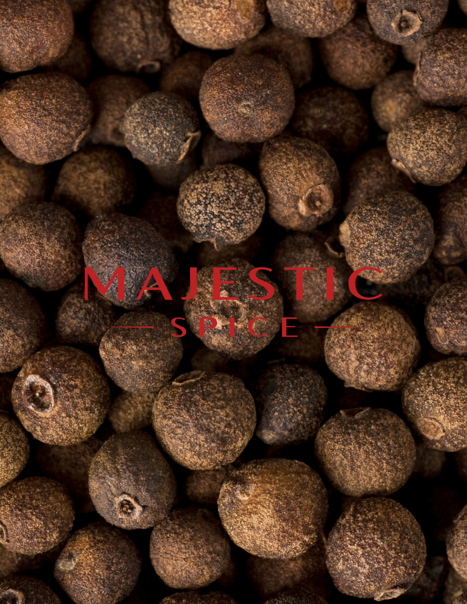 Whole dried allspice berries, also known as pimento, used in seasoning blends and commercial food applications.